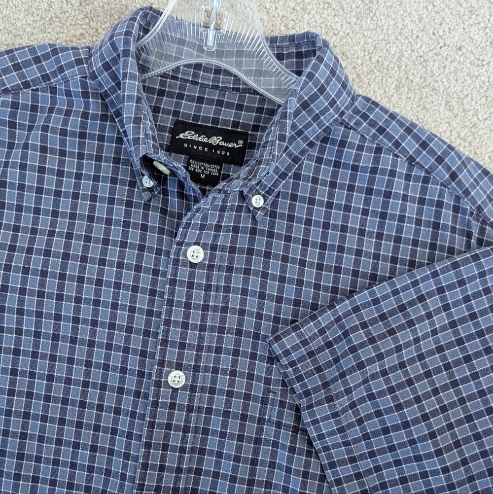 Eddie Bauer Men's Button Down Short Sleeve Shirt Sz M
